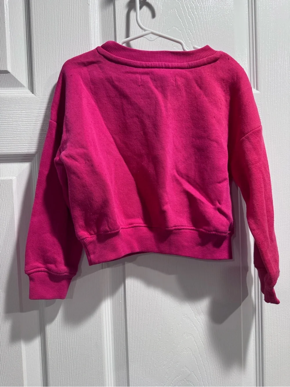 True Religion Kids Hot Pink 'TRUE' Logo Pullover Sweatshirt